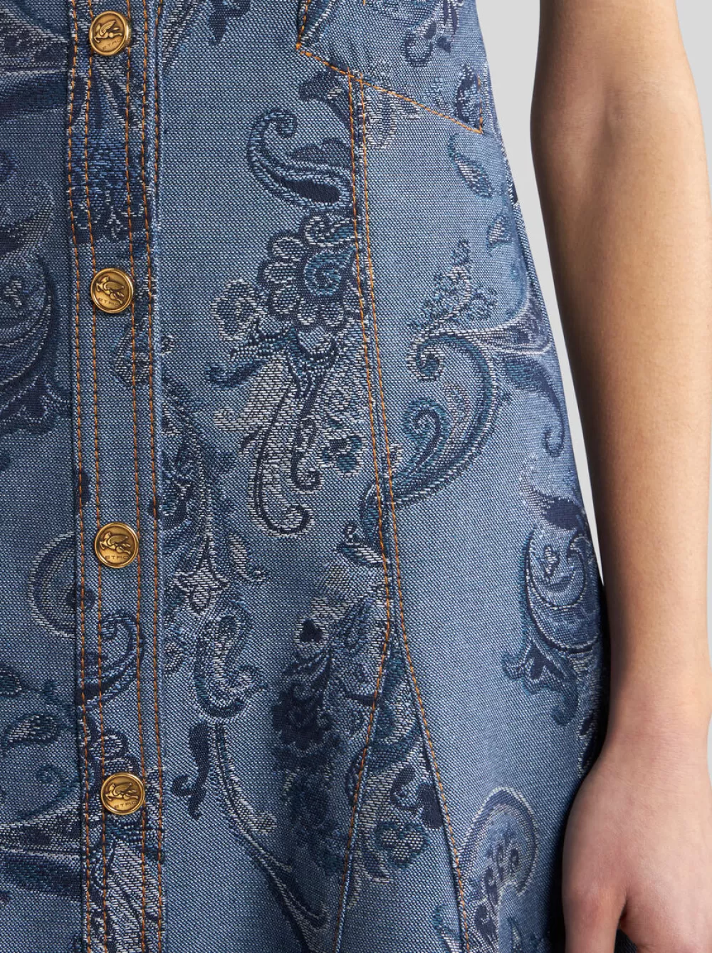 Donna ETRO Denim | Abiti>ABITO IN DENIM JACQUARD