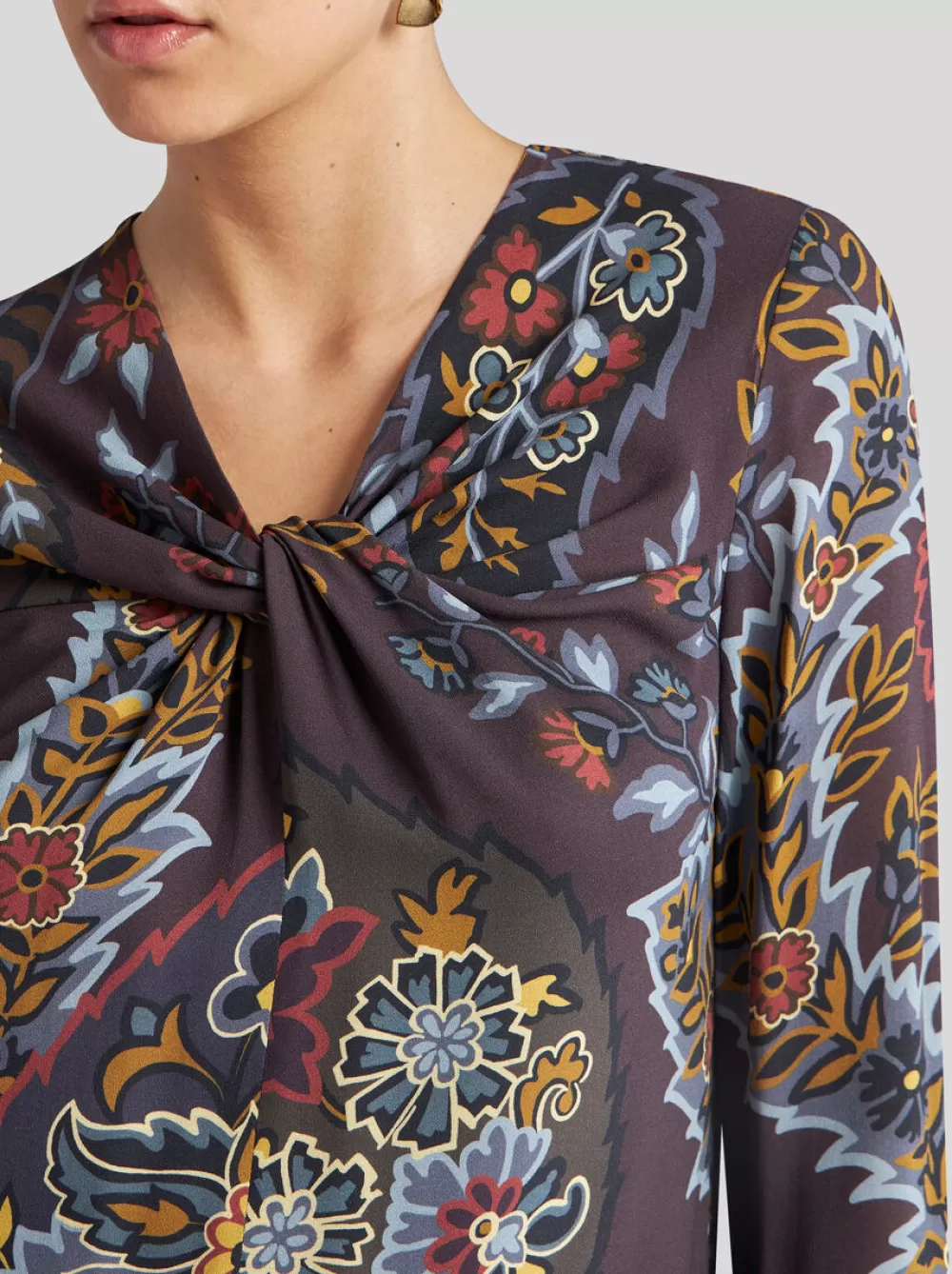 Donna ETRO Abiti>ABITO TUNICA CON STAMPA PAISLEY