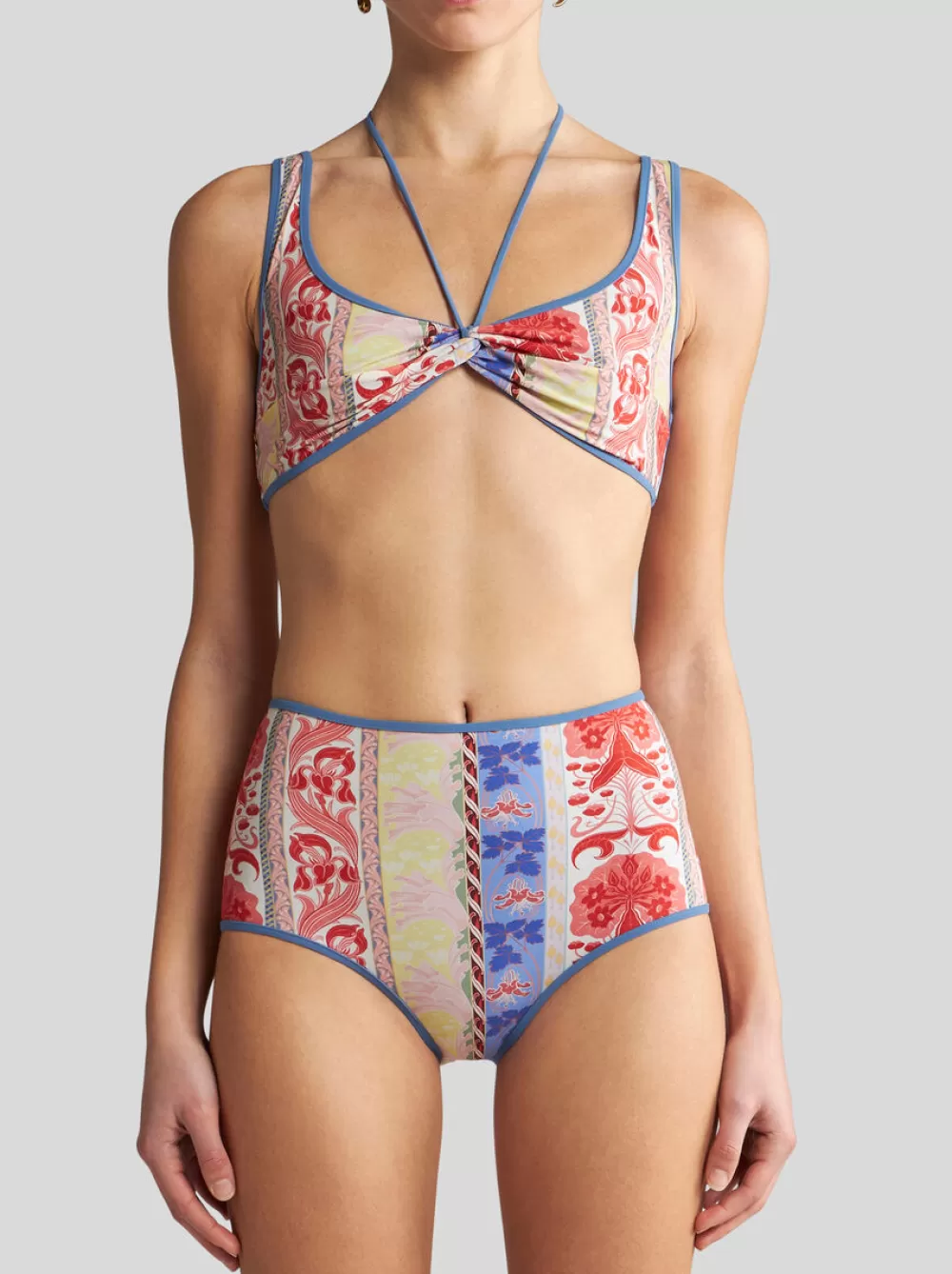 Donna ETRO Beachwear>BIKINI CON STAMPA SUMMER