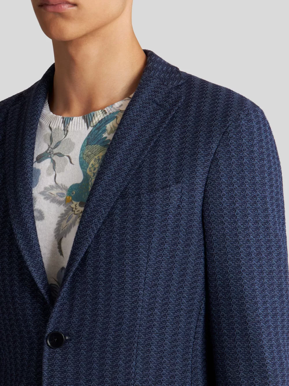 Uomo ETRO Giacche>BLAZER A RIGHE JACQUARD