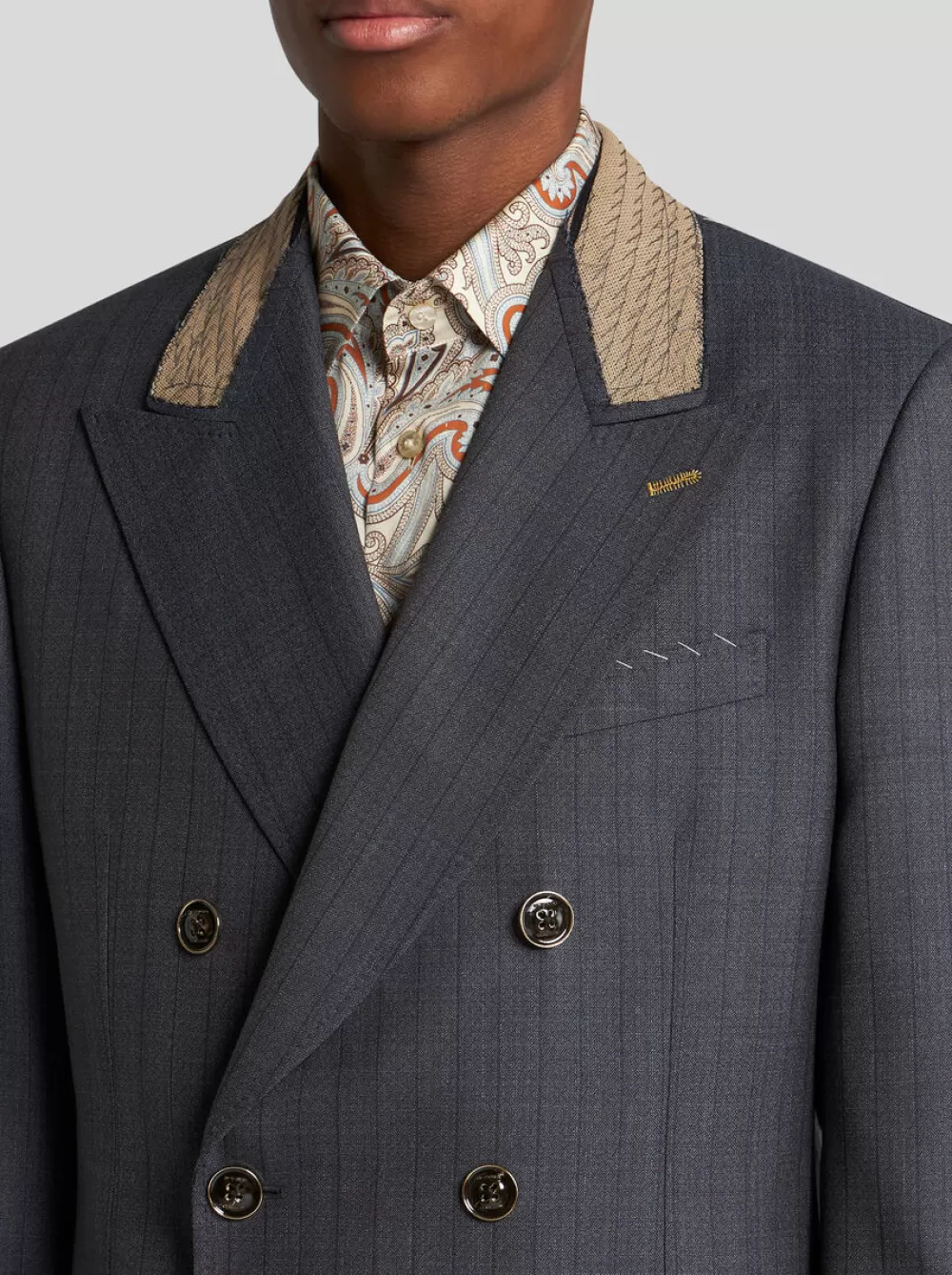 Uomo ETRO Giacche>BLAZER DOPPIOPETTO IN LANA