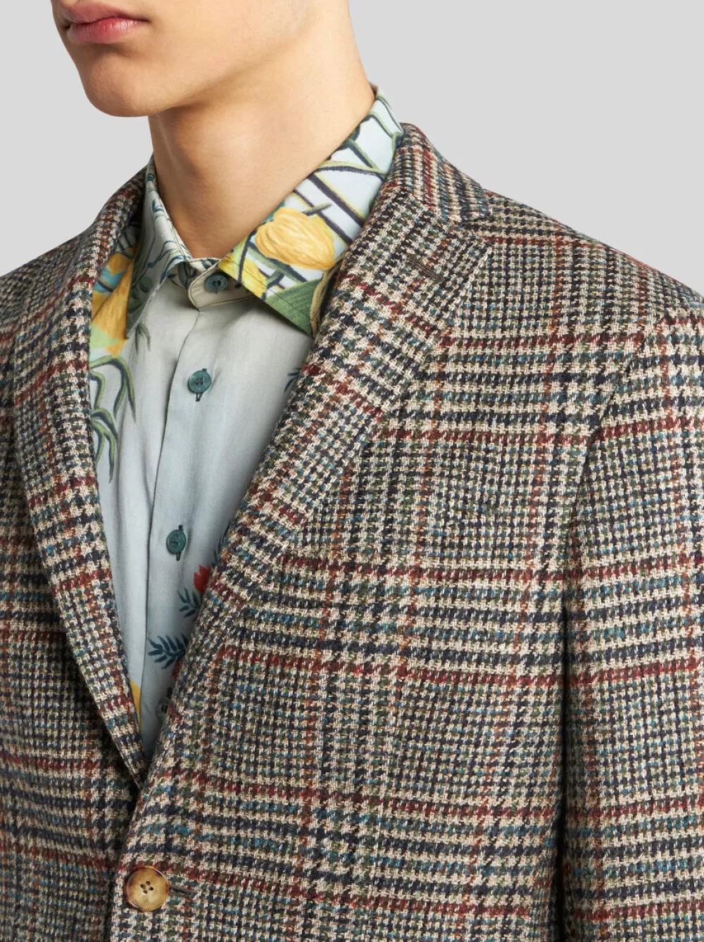 Uomo ETRO Giacche>BLAZER IN LANA E ALPACA