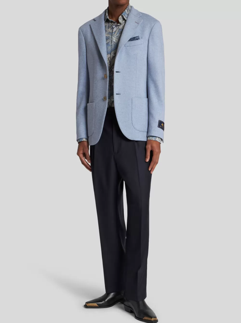 Uomo ETRO Giacche>BLAZER IN LANA E CASHMERE