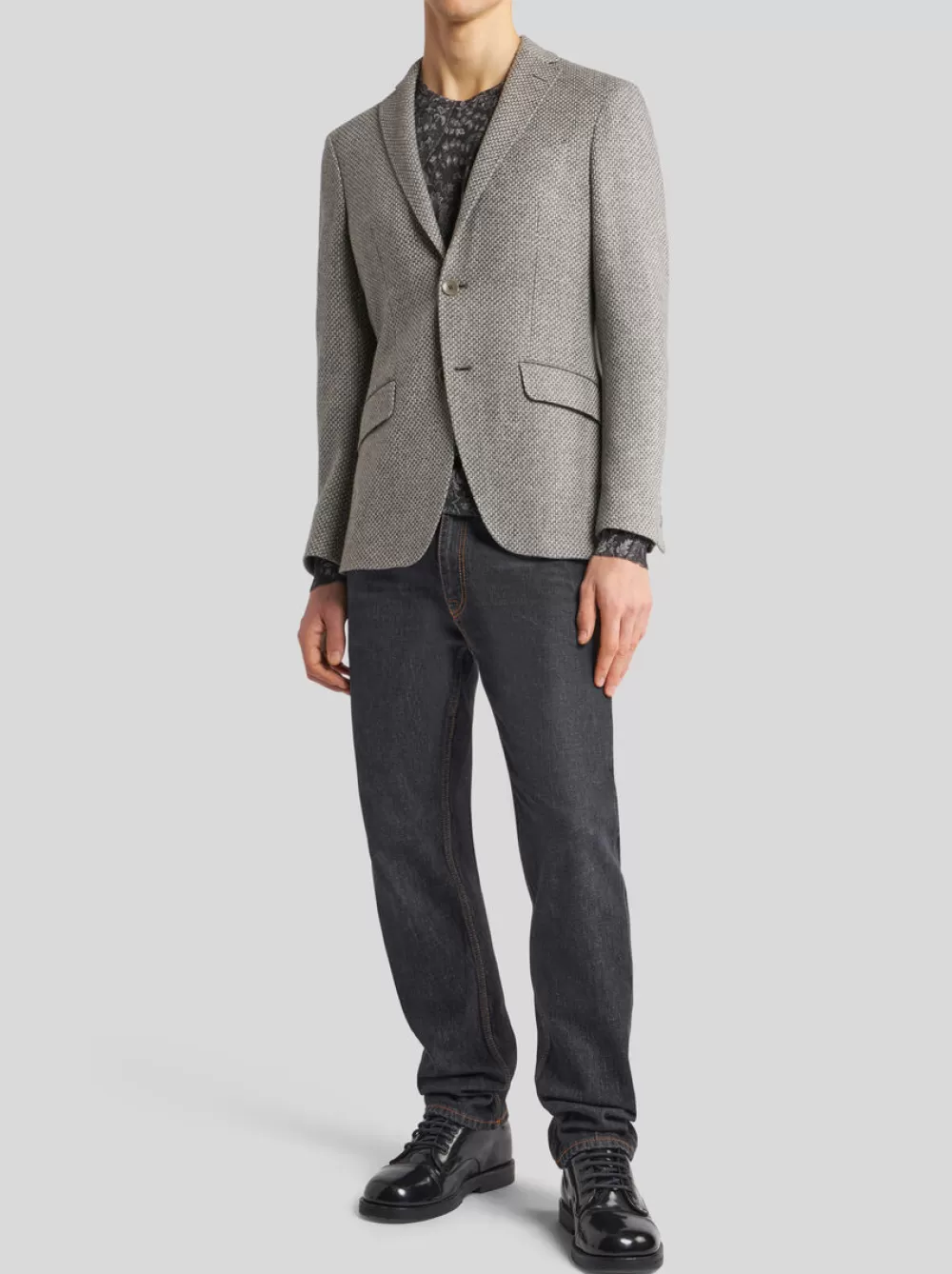 Uomo ETRO Giacche>BLAZER IN LANA E CASHMERE