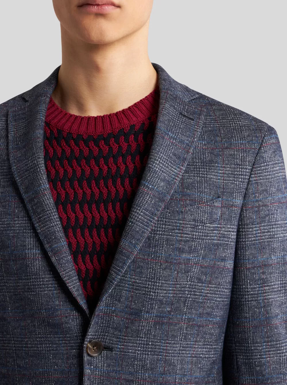 Uomo ETRO Giacche>BLAZER IN SETA E ALPACA