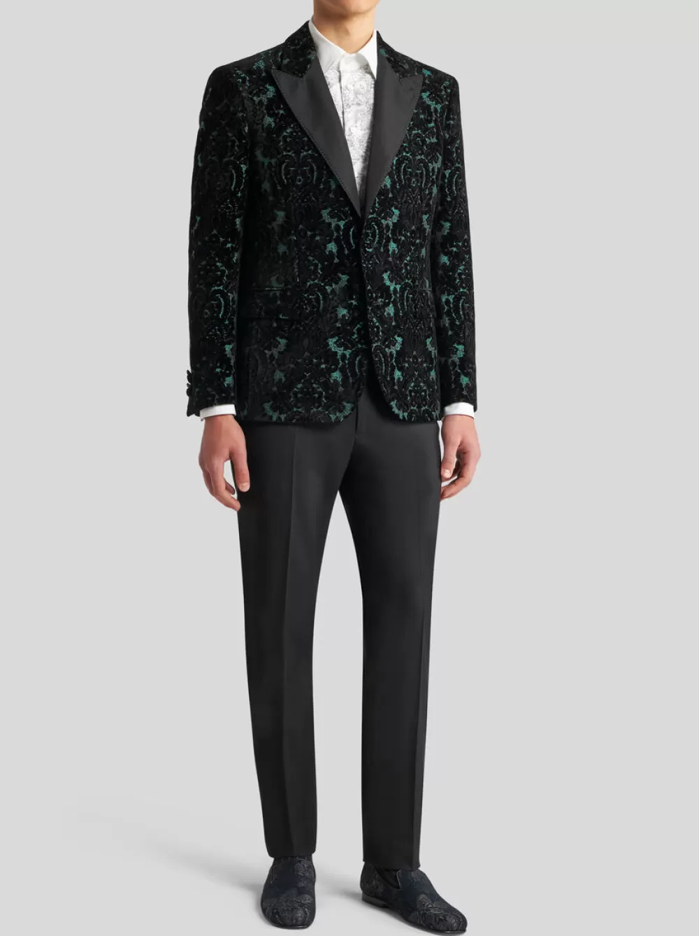 Uomo ETRO Giacche>BLAZER IN VELLUTO JACQUARD BROCCATO