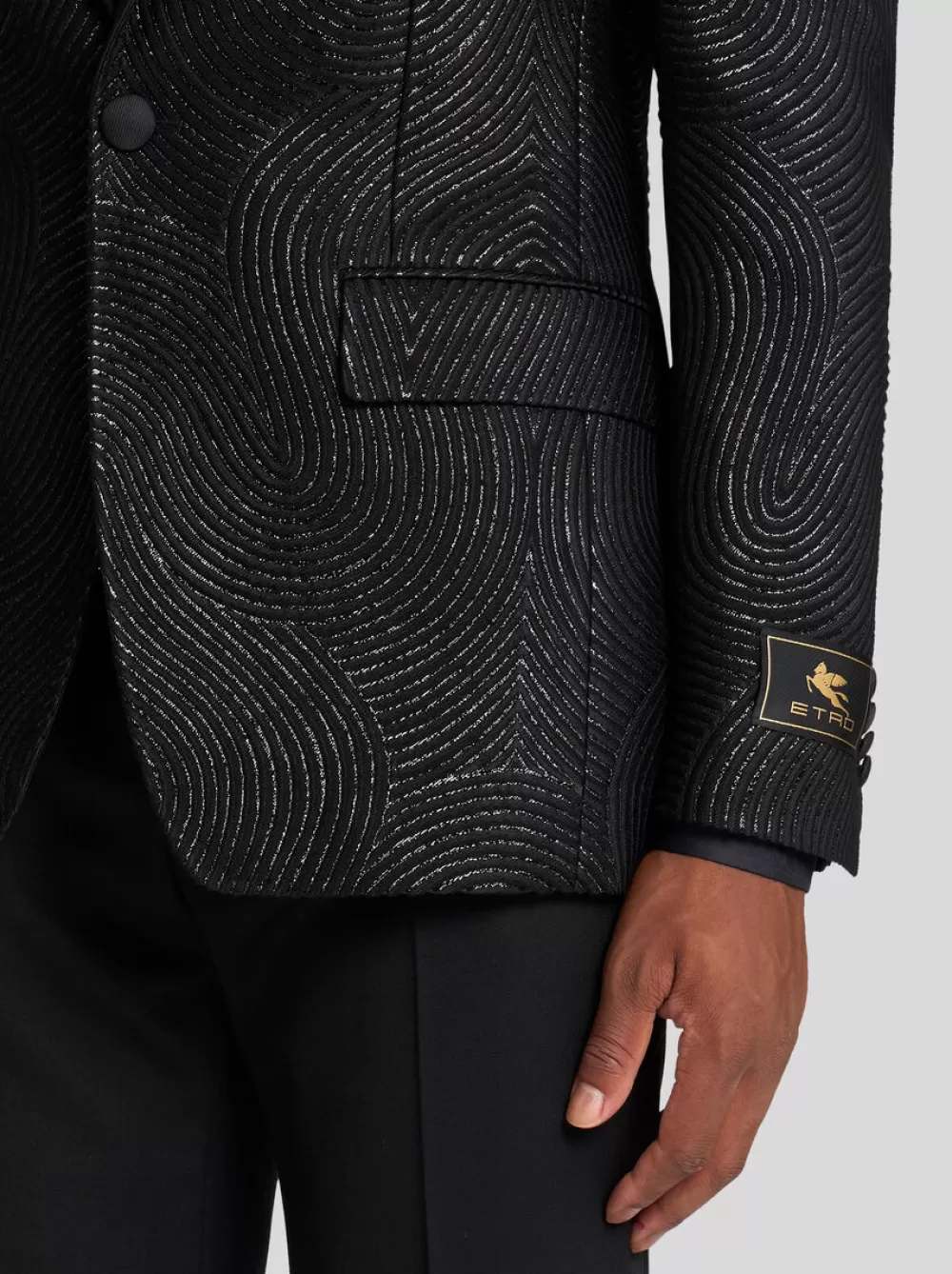 Uomo ETRO Giacche>BLAZER MONOPETTO ONDULATO