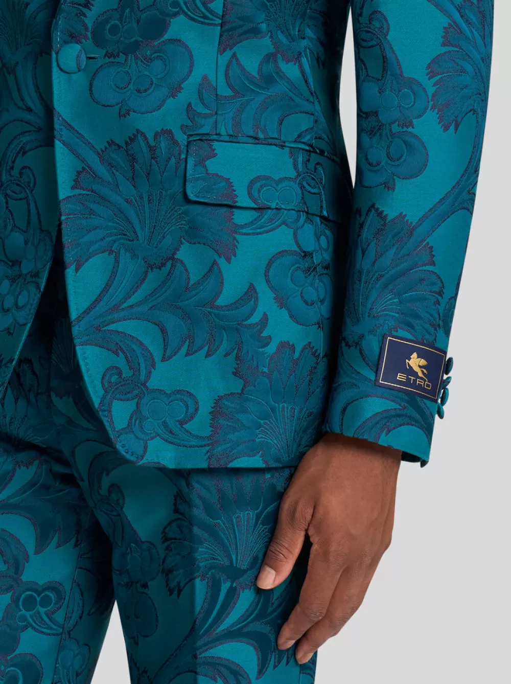 Uomo ETRO Giacche>BLAZER MONOPETTO RAMAGE FLOREALE