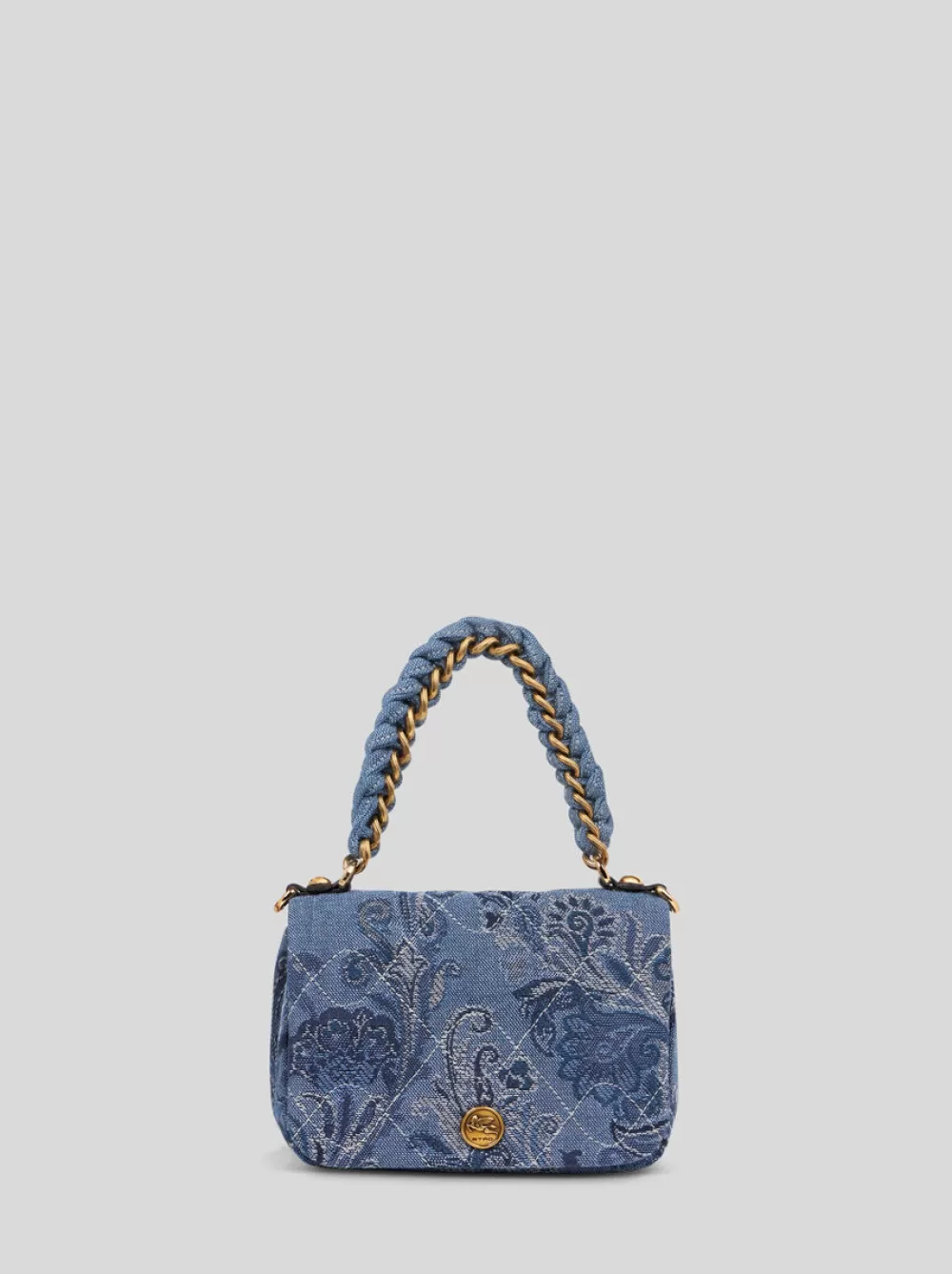 Donna ETRO Borse A Mano | Borse A Mano>BORSA BOND PICCOLA IN DENIM JACQUARD