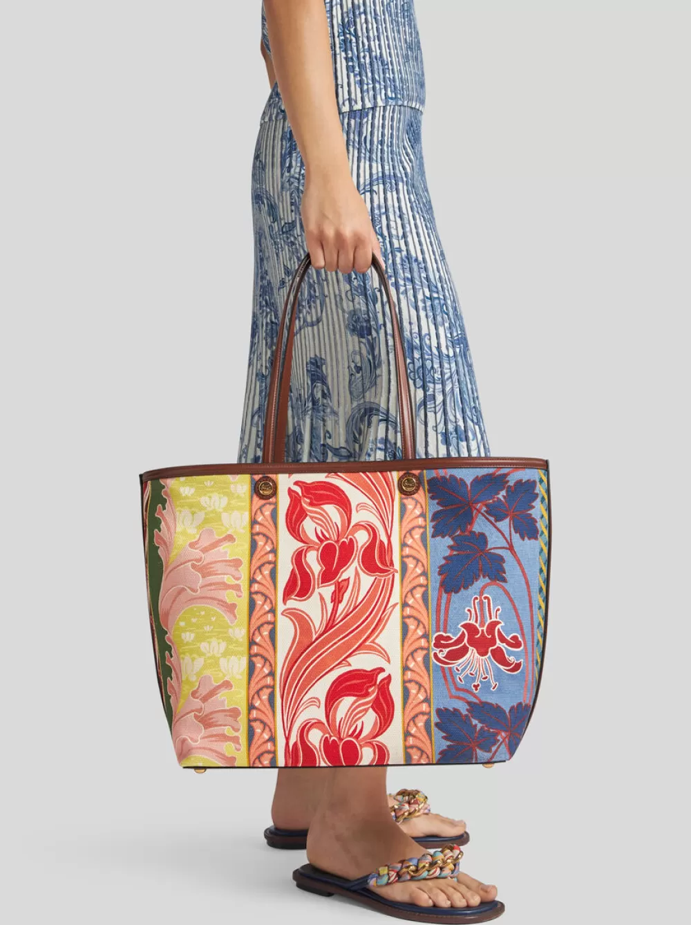 Donna ETRO Shopping Bags | Shopping Bags>BORSA ESSENTIAL MAXI STAMPATA