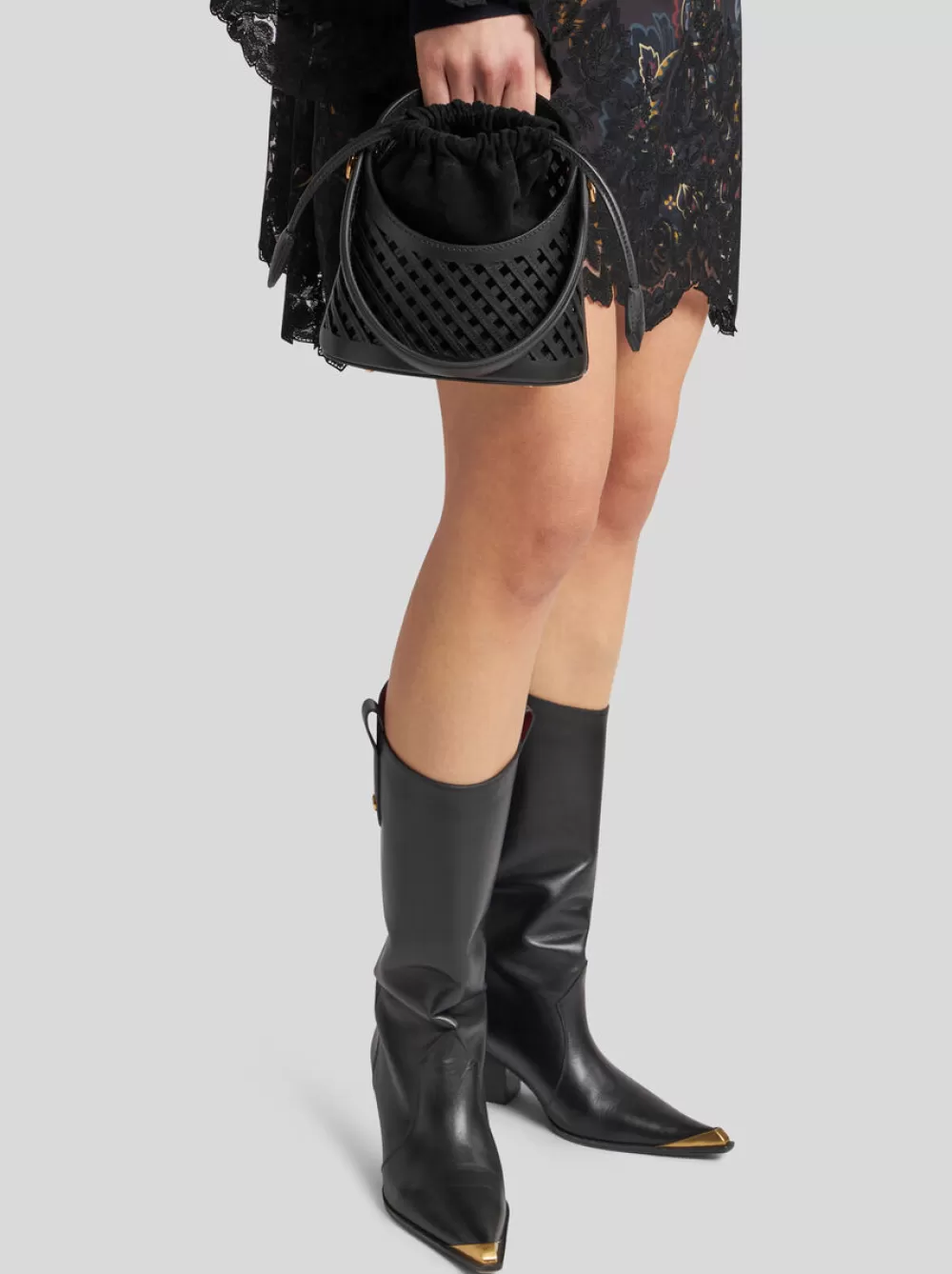 Donna ETRO Etro Saturno | Borse A Mano>BORSA SATURNO PICCOLA CON DETTAGLI CUT-OUT
