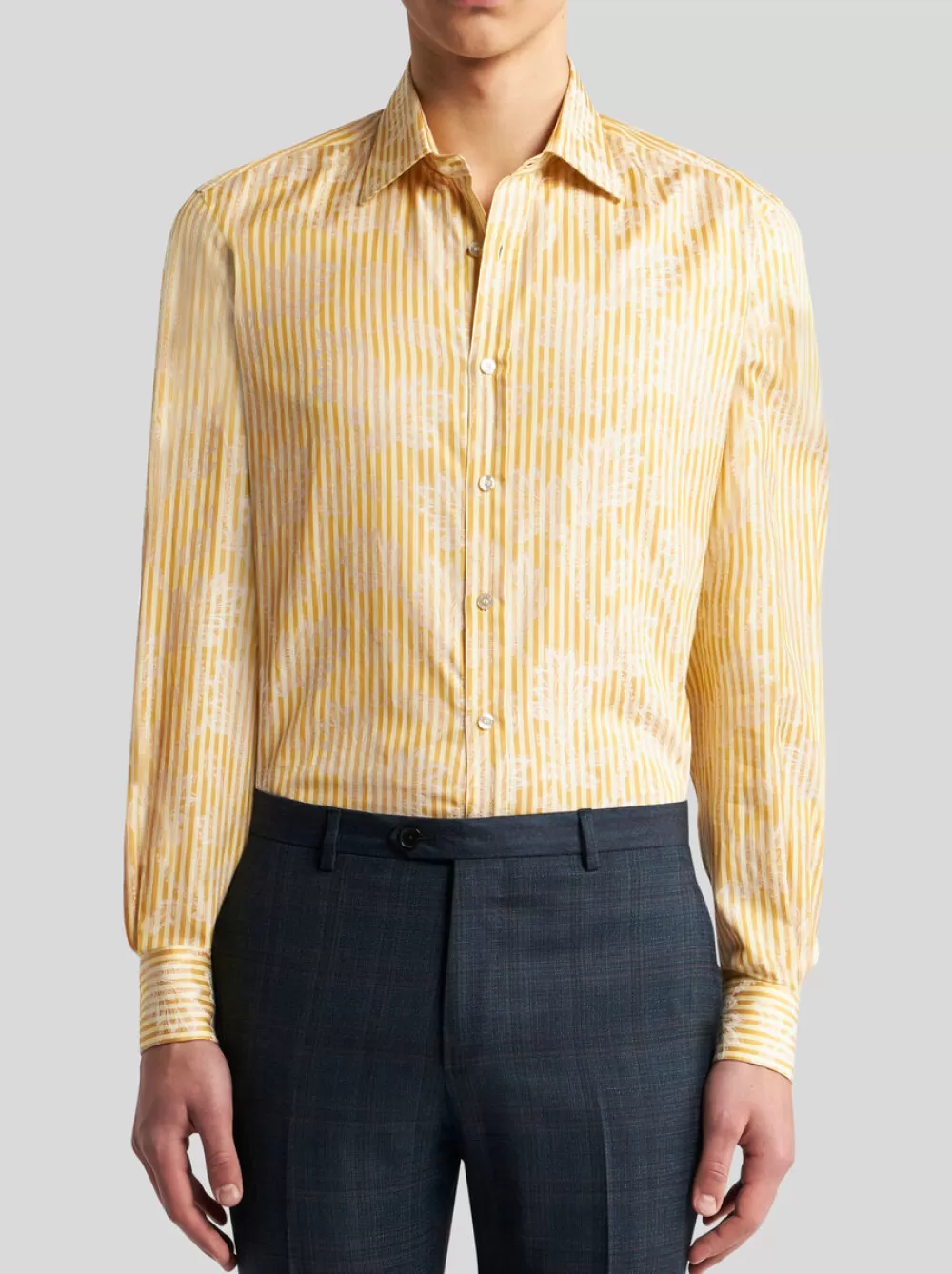 Uomo ETRO Camicie>CAMICIA A RIGHE JACQUARD