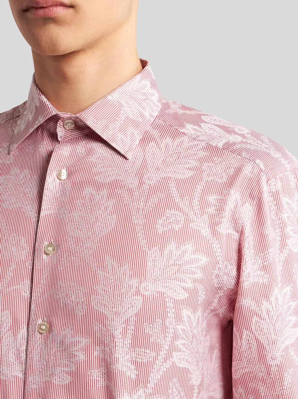 Uomo ETRO Camicie>CAMICIA A RIGHE JACQUARD