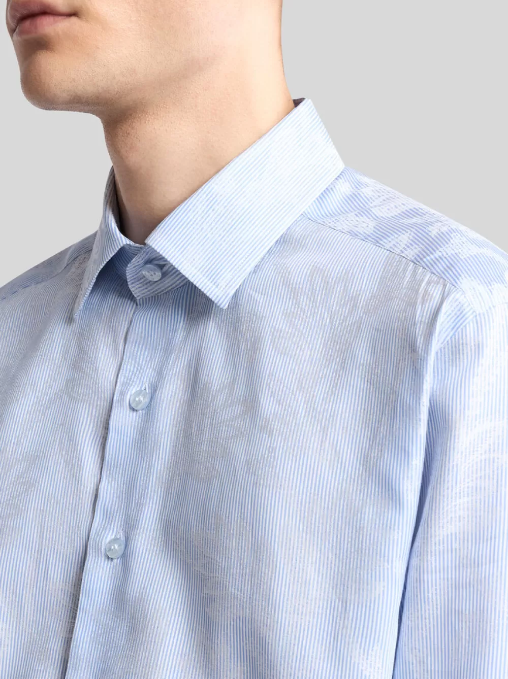 Uomo ETRO Camicie>CAMICIA A RIGHE JACQUARD