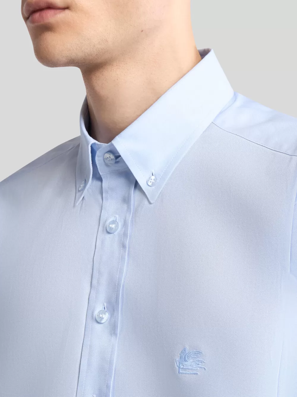 Uomo ETRO Camicie>CAMICIA BUTTON DOWN CON LOGO