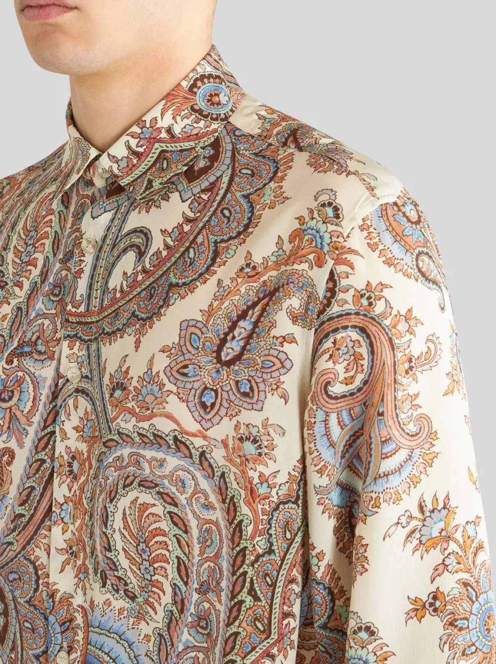 Uomo ETRO Camicie>CAMICIA CON STAMPA PAISLEY