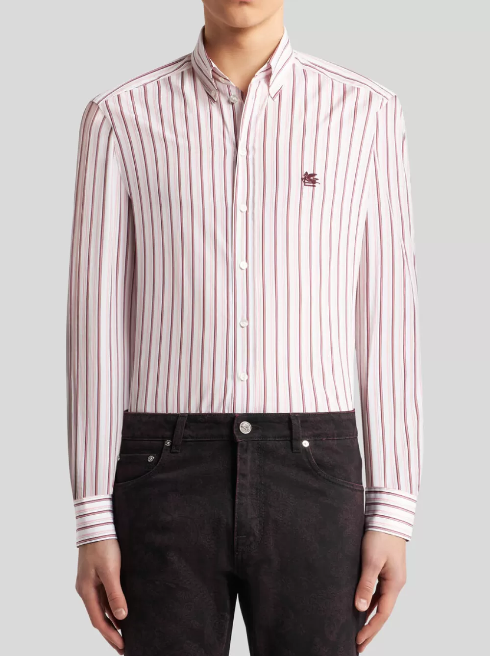 Uomo ETRO Camicie>CAMICIA IN COTONE A RIGHE