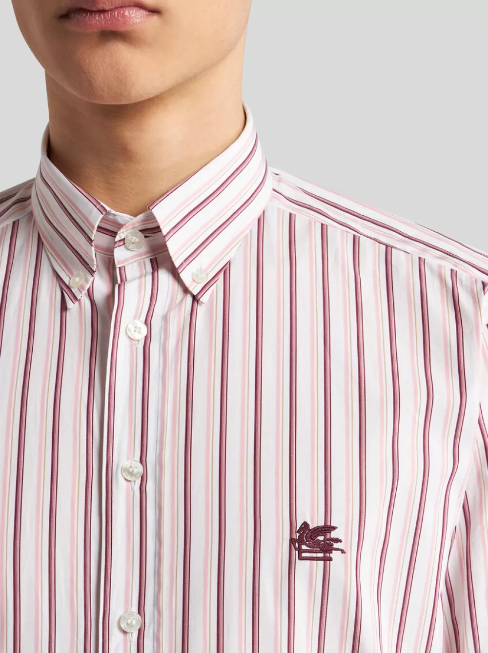 Uomo ETRO Camicie>CAMICIA IN COTONE A RIGHE