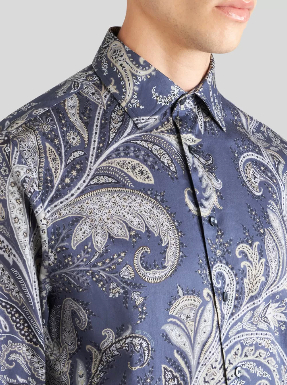 Uomo ETRO Camicie>CAMICIA IN COTONE CON MOTIVO PAISLEY