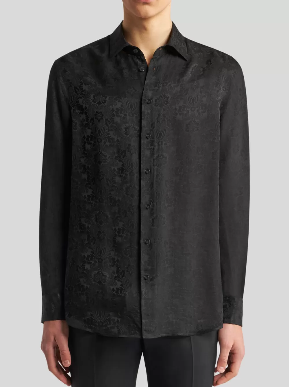 Uomo ETRO Camicie>CAMICIA IN SETA JACQUARD