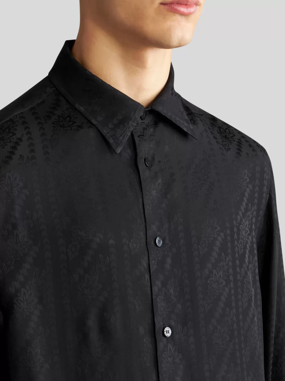 Uomo ETRO Camicie>CAMICIA IN SETA JACQUARD