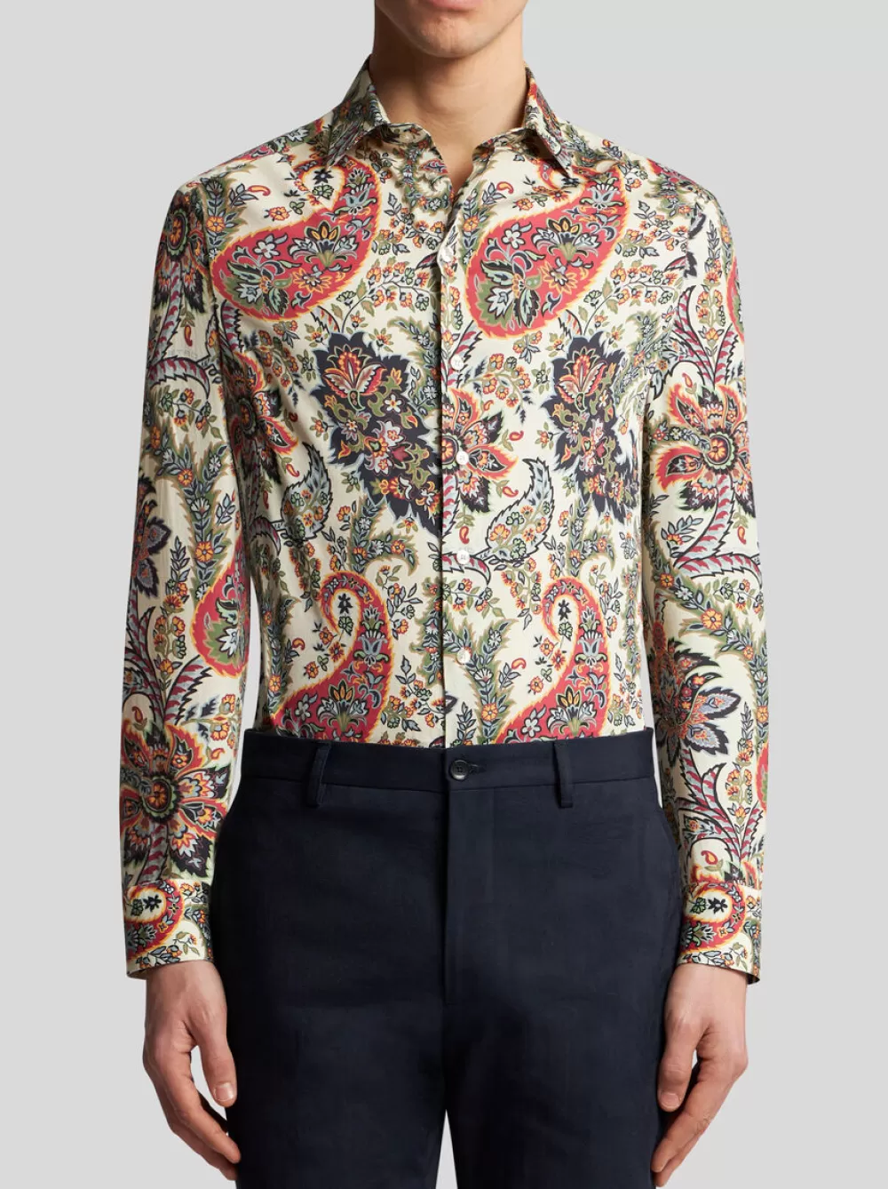 Uomo ETRO Camicie>CAMICIA PAISLEY FLOREALE