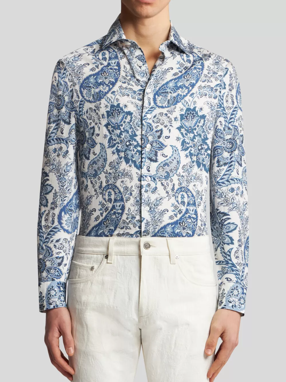 Uomo ETRO Camicie>CAMICIA PAISLEY FLOREALE