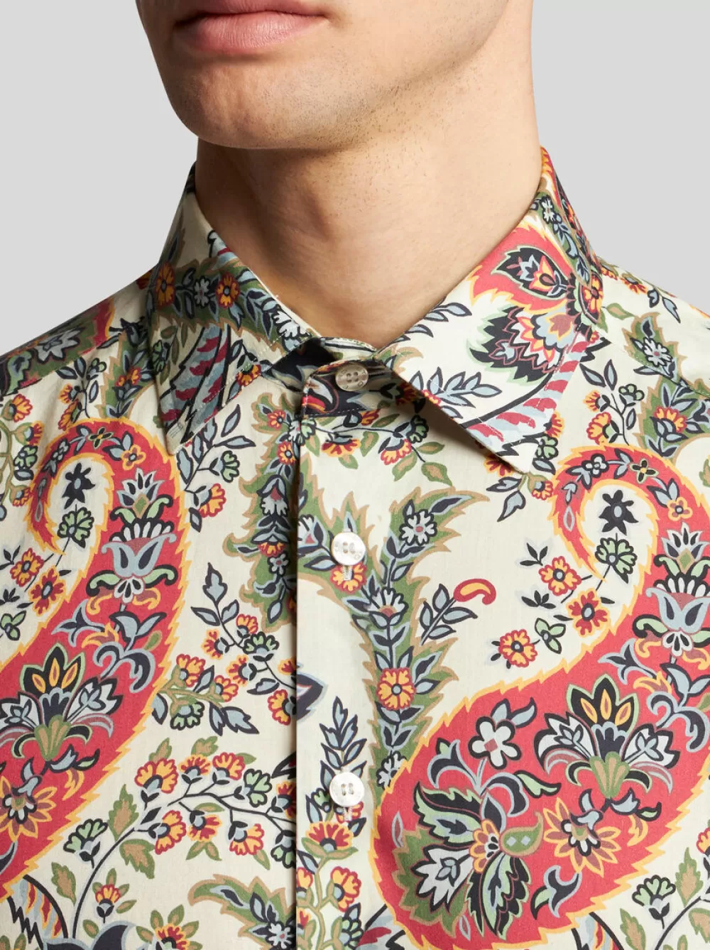 Uomo ETRO Camicie>CAMICIA PAISLEY FLOREALE