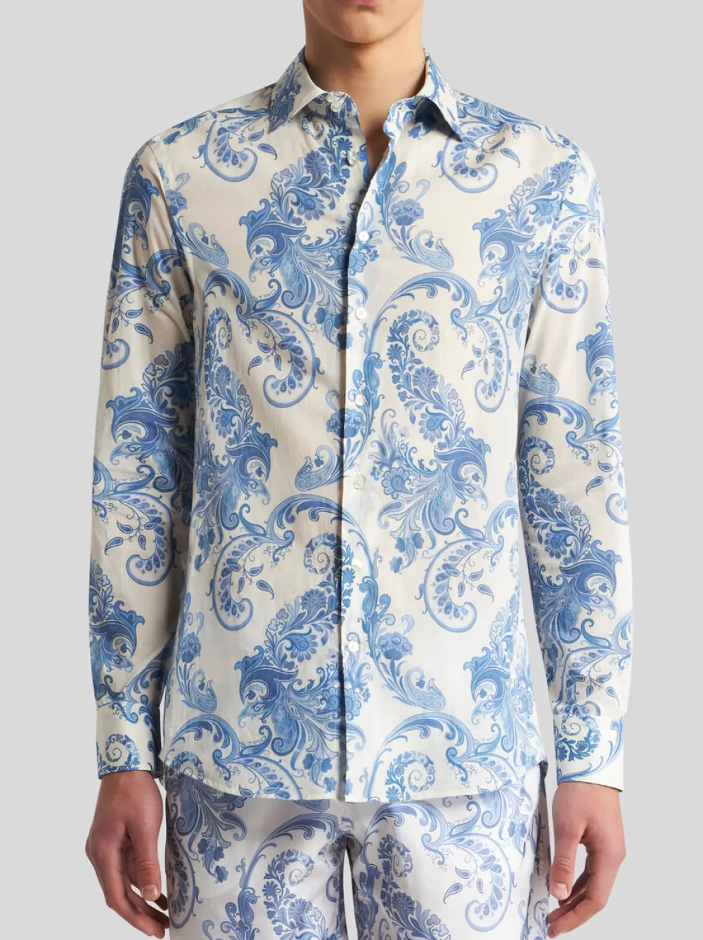 Uomo ETRO Camicie>CAMICIA PAISLEY FLOREALE