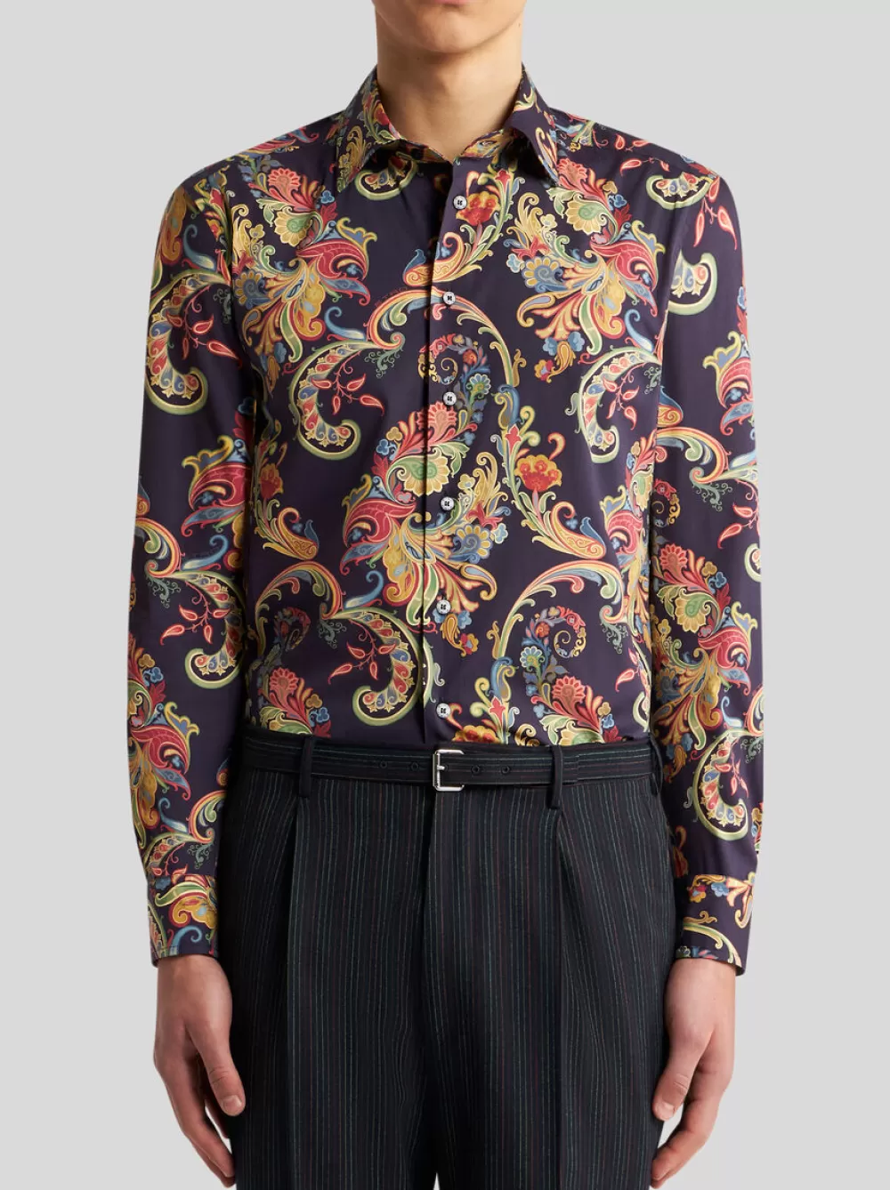 Uomo ETRO Camicie>CAMICIA PAISLEY MULTICOLOR