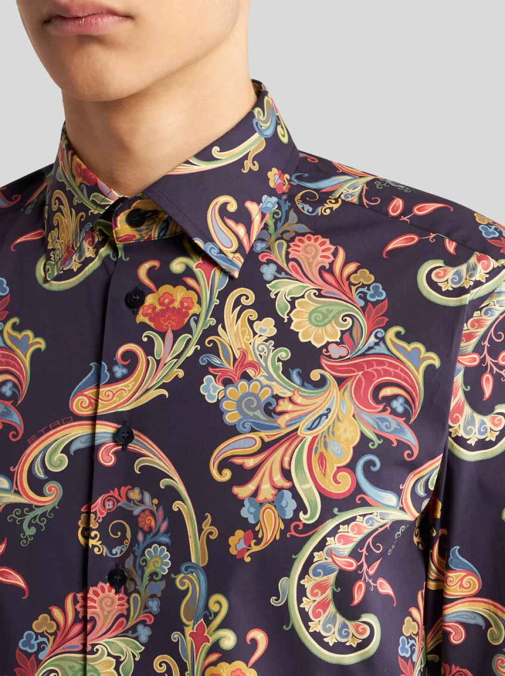 Uomo ETRO Camicie>CAMICIA PAISLEY MULTICOLOR