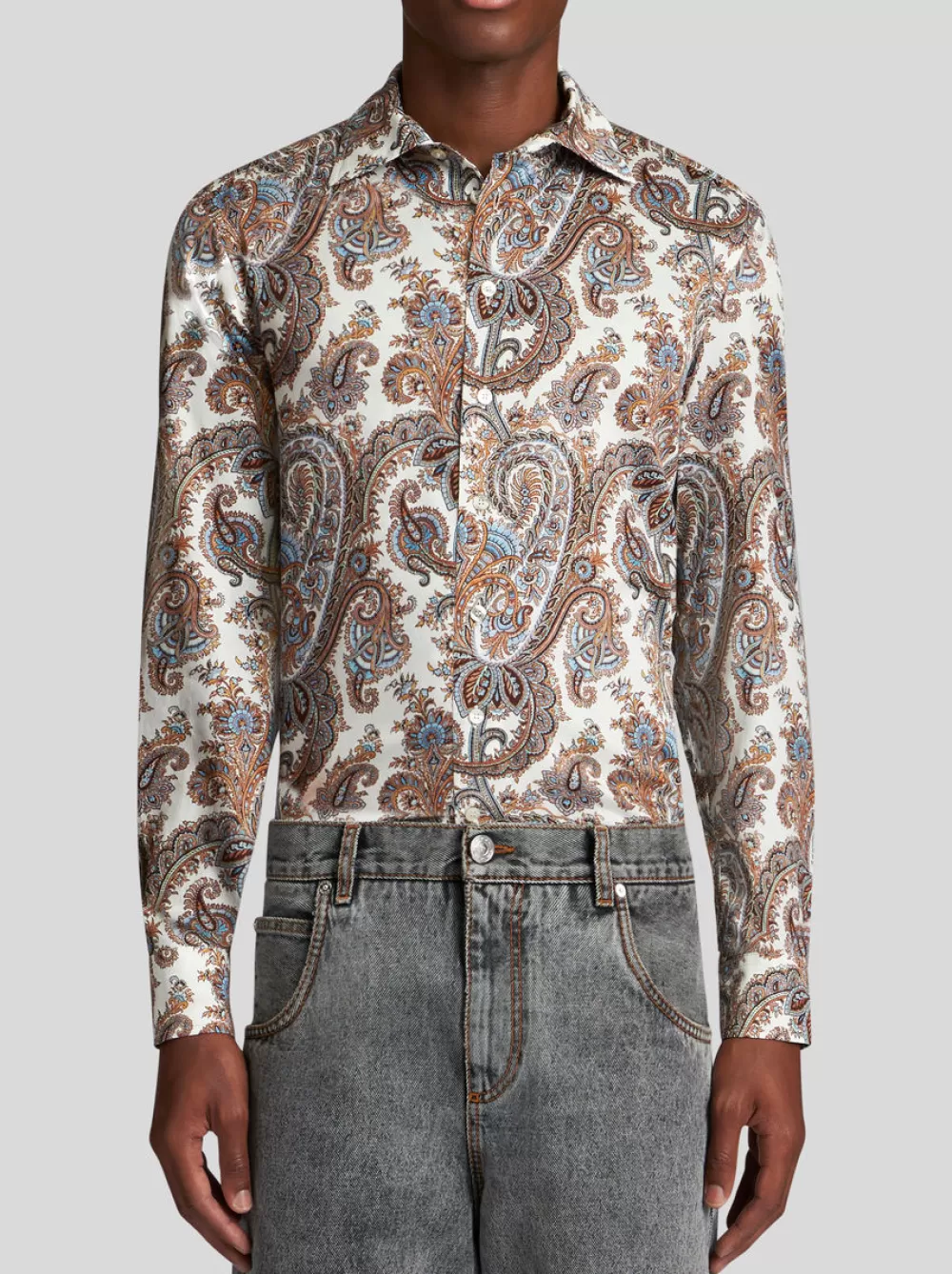 Uomo ETRO Camicie>CAMICIA STAMPA PAISLEY