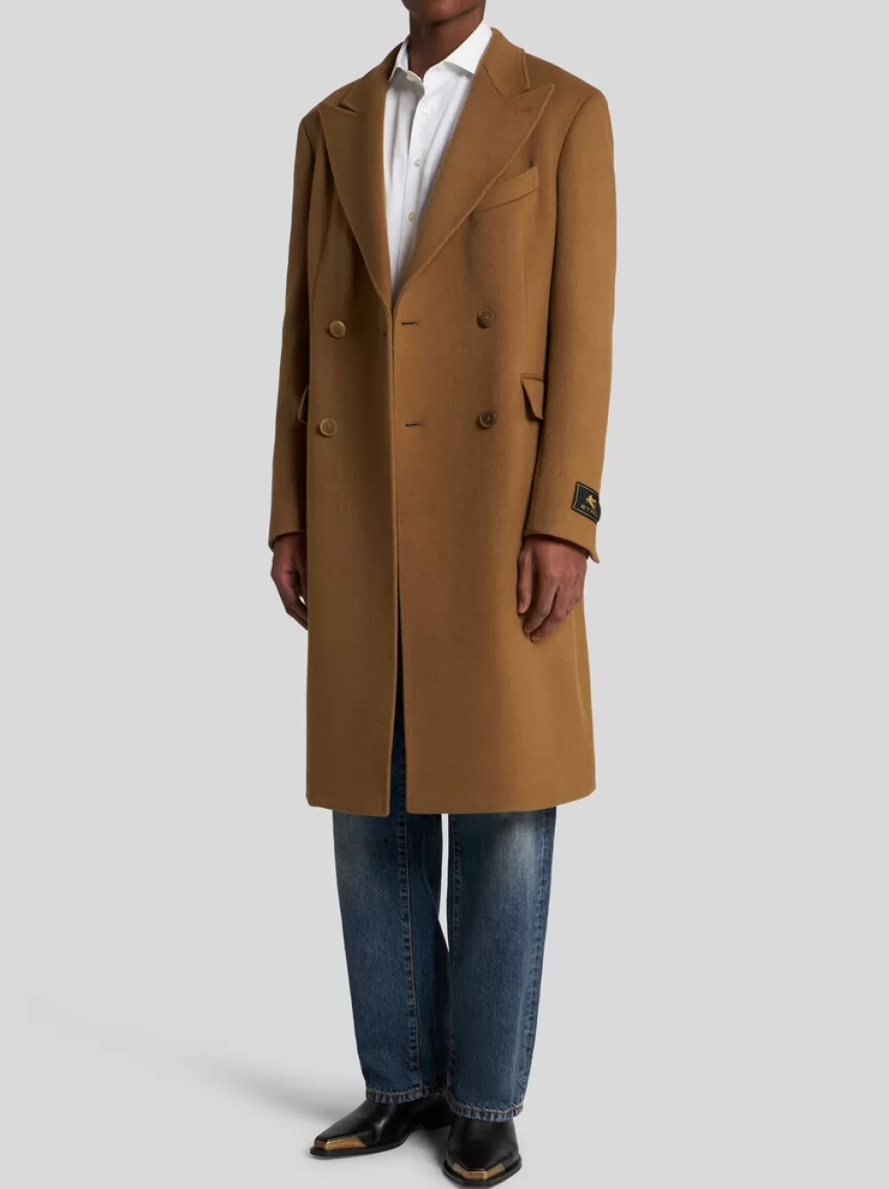 Uomo ETRO Cappotti E Capispalla>CAPPOTTO DOPPIOPPETTO IN CASHMERE