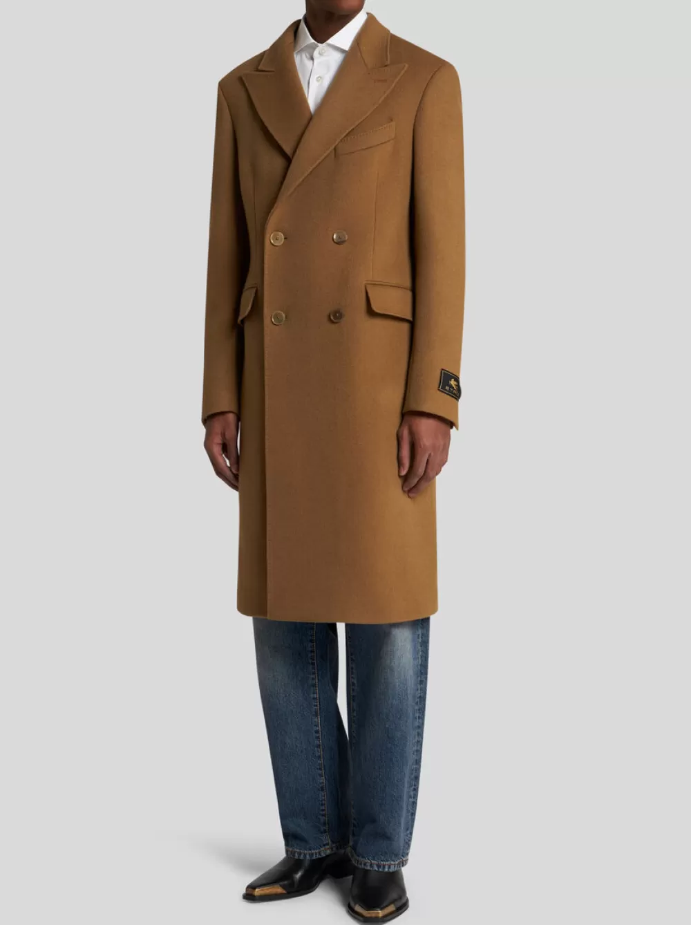 Uomo ETRO Cappotti E Capispalla>CAPPOTTO DOPPIOPPETTO IN CASHMERE