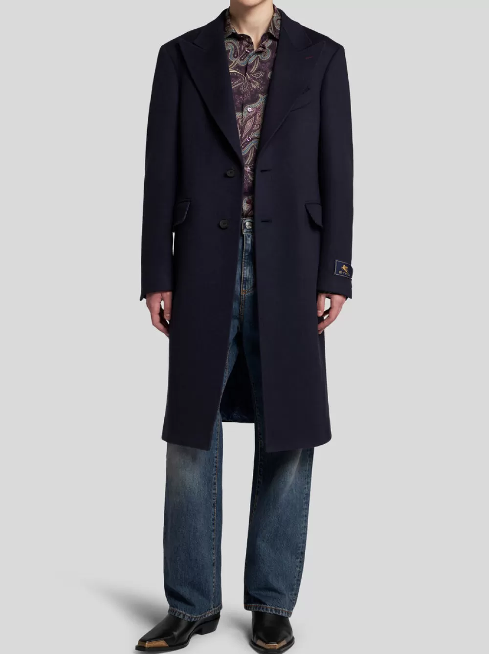 Uomo ETRO Cappotti E Capispalla>CAPPOTTO IN CASHMERE