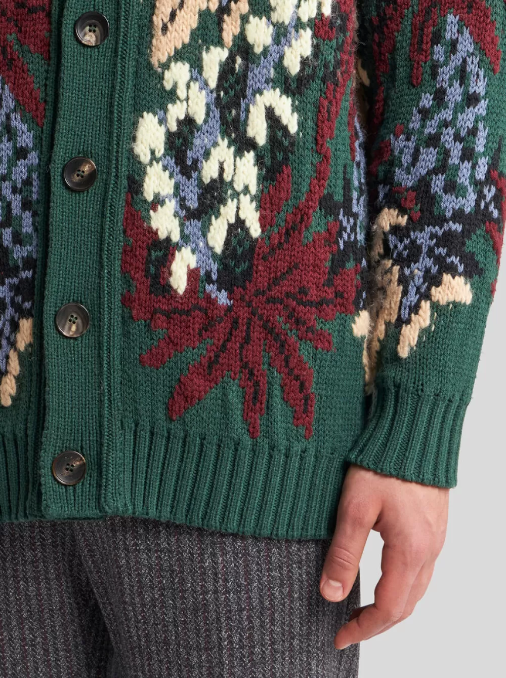 Uomo ETRO Maglieria>CARDIGAN IN MAGLIA JACQUARD