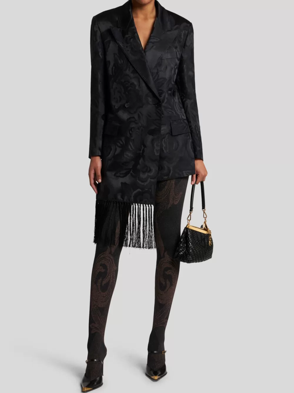 Donna ETRO Calze E Collant>COLLANT METALLIC JACQUARD