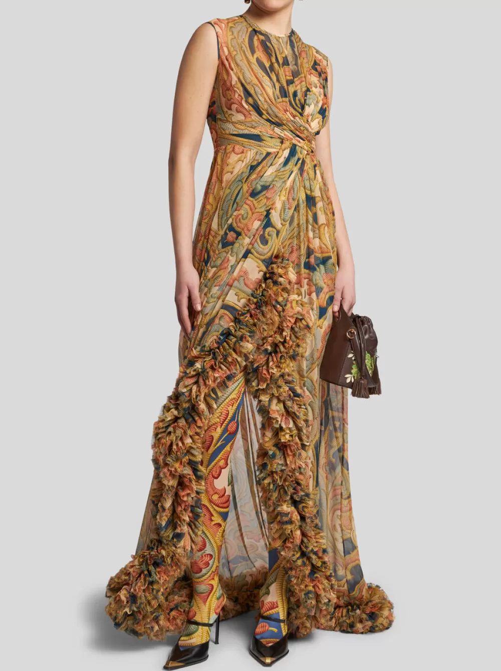 Donna ETRO Calze E Collant>COLLANT PAISLEY BAROQUE