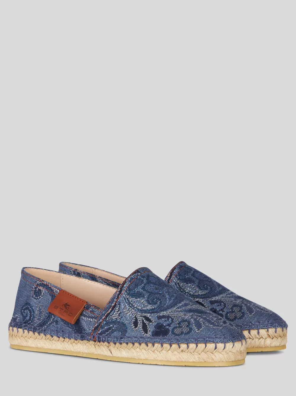 Donna ETRO Espadrillas E Zeppe>ESPADRILLAS IN DENIM JACQUARD