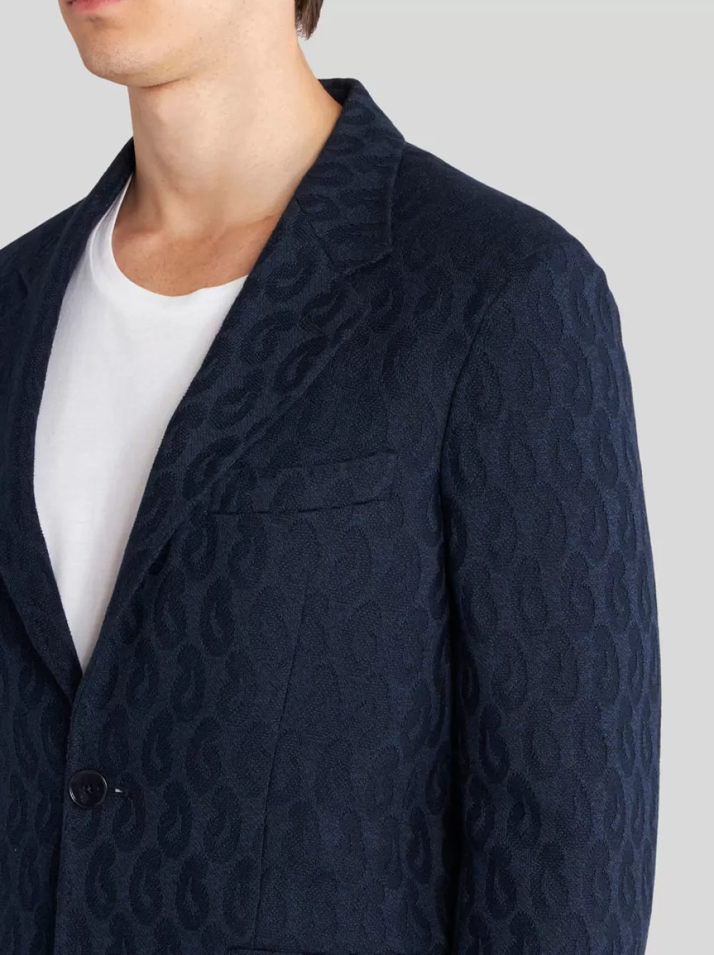 Uomo ETRO Giacche>GIACCA JACQUARD CON PAISLEY TON-SUR-TON