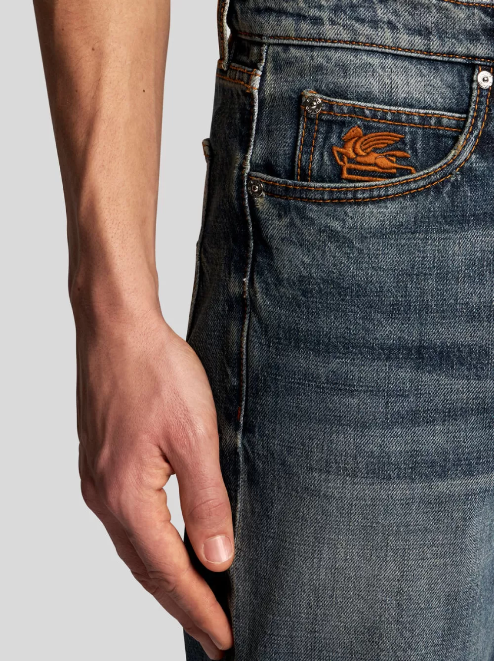 Uomo ETRO Denim>JEANS EFFETTO VINTAGE