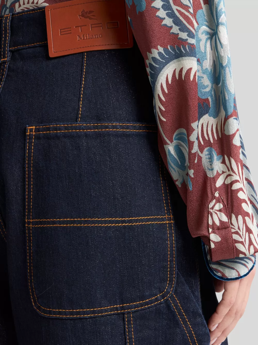 Donna ETRO Denim>JEANS IN DENIM LUREX