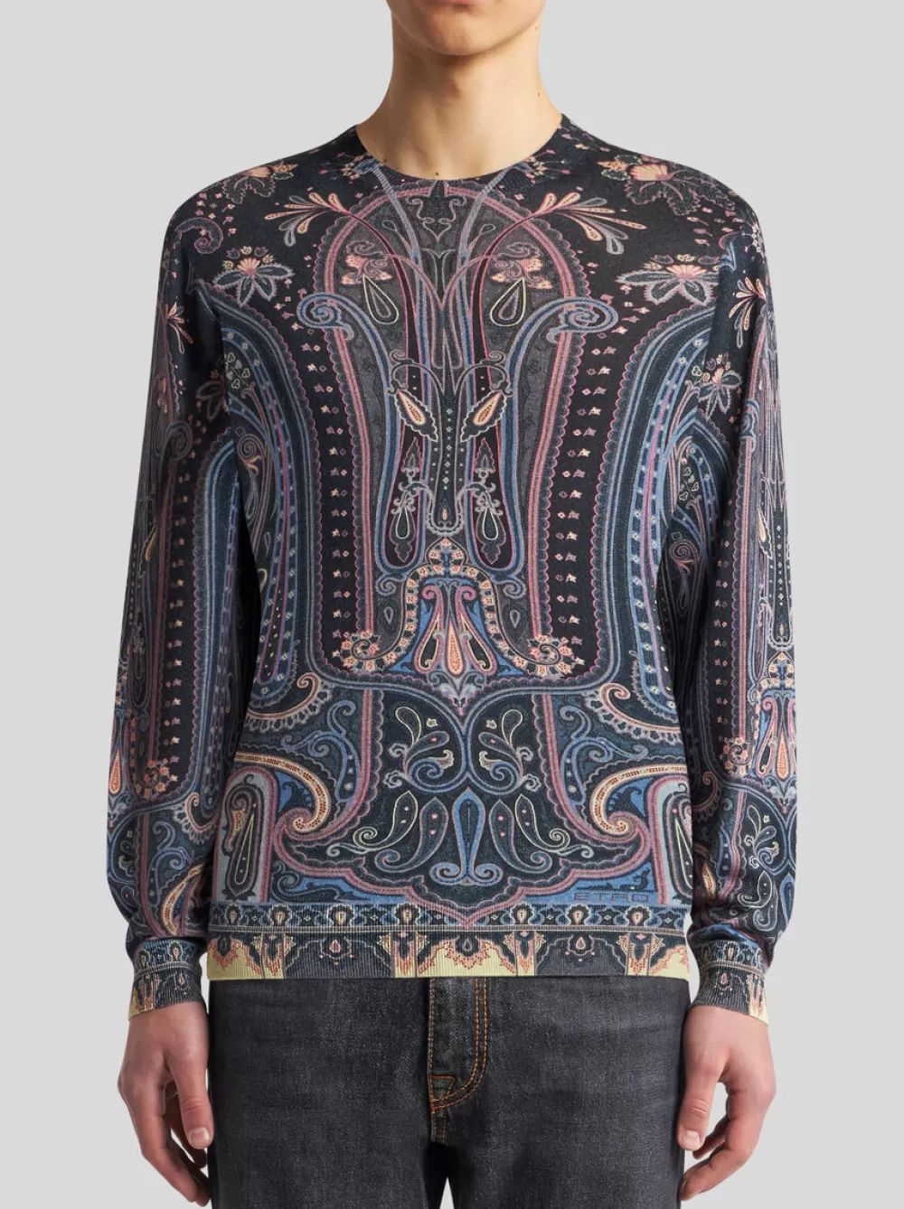 Uomo ETRO Maglieria>MAGLIA CON STAMPA PAISLEY