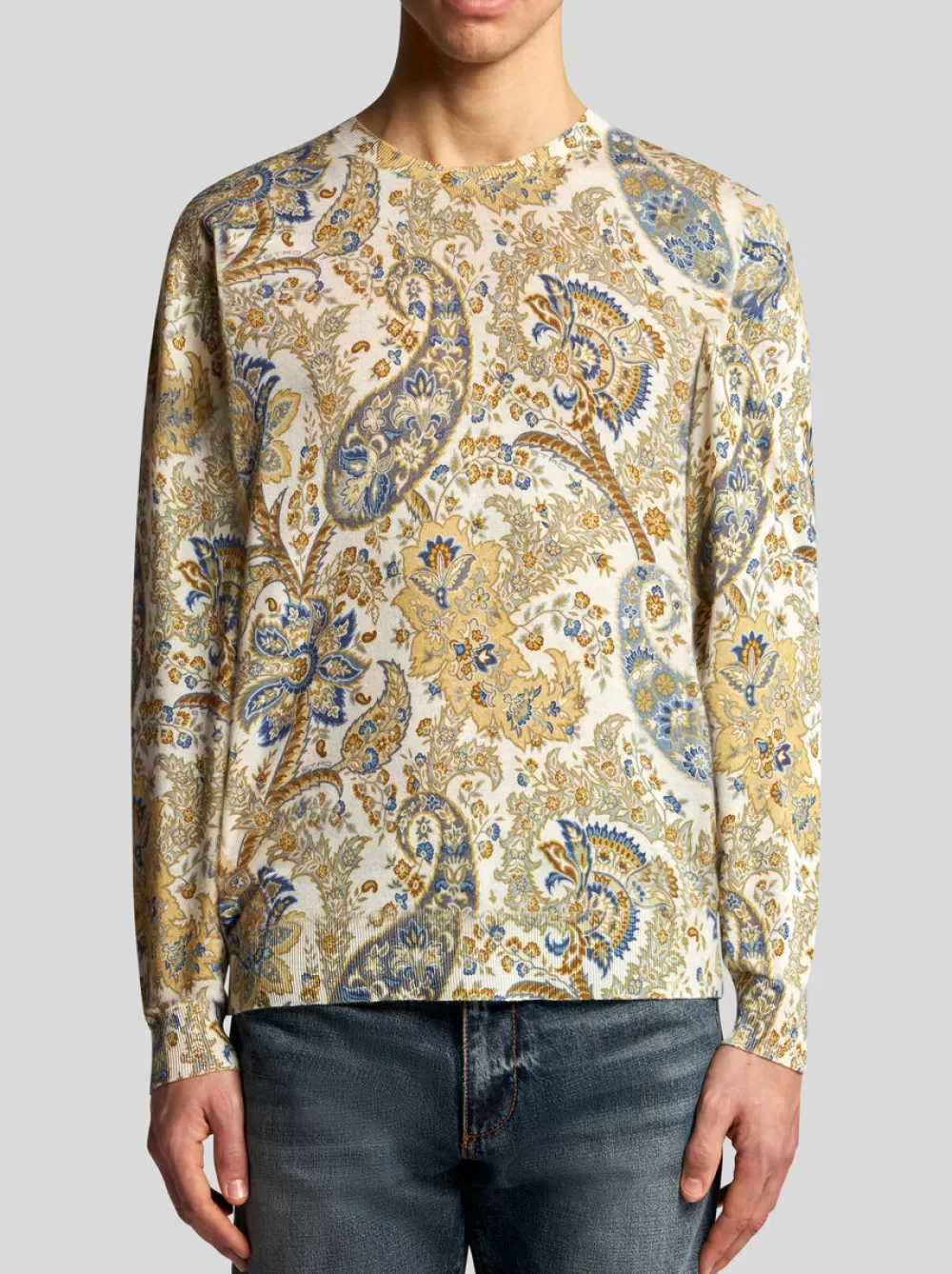 Uomo ETRO Maglieria>MAGLIA CON STAMPA PAISLEY FLOREALE