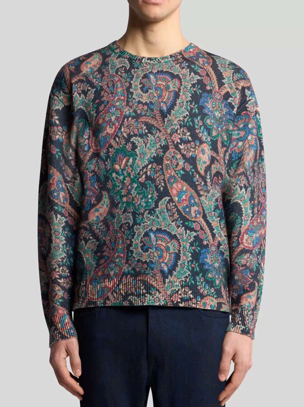 Uomo ETRO Maglieria>MAGLIA CON STAMPA PAISLEY FLOREALE