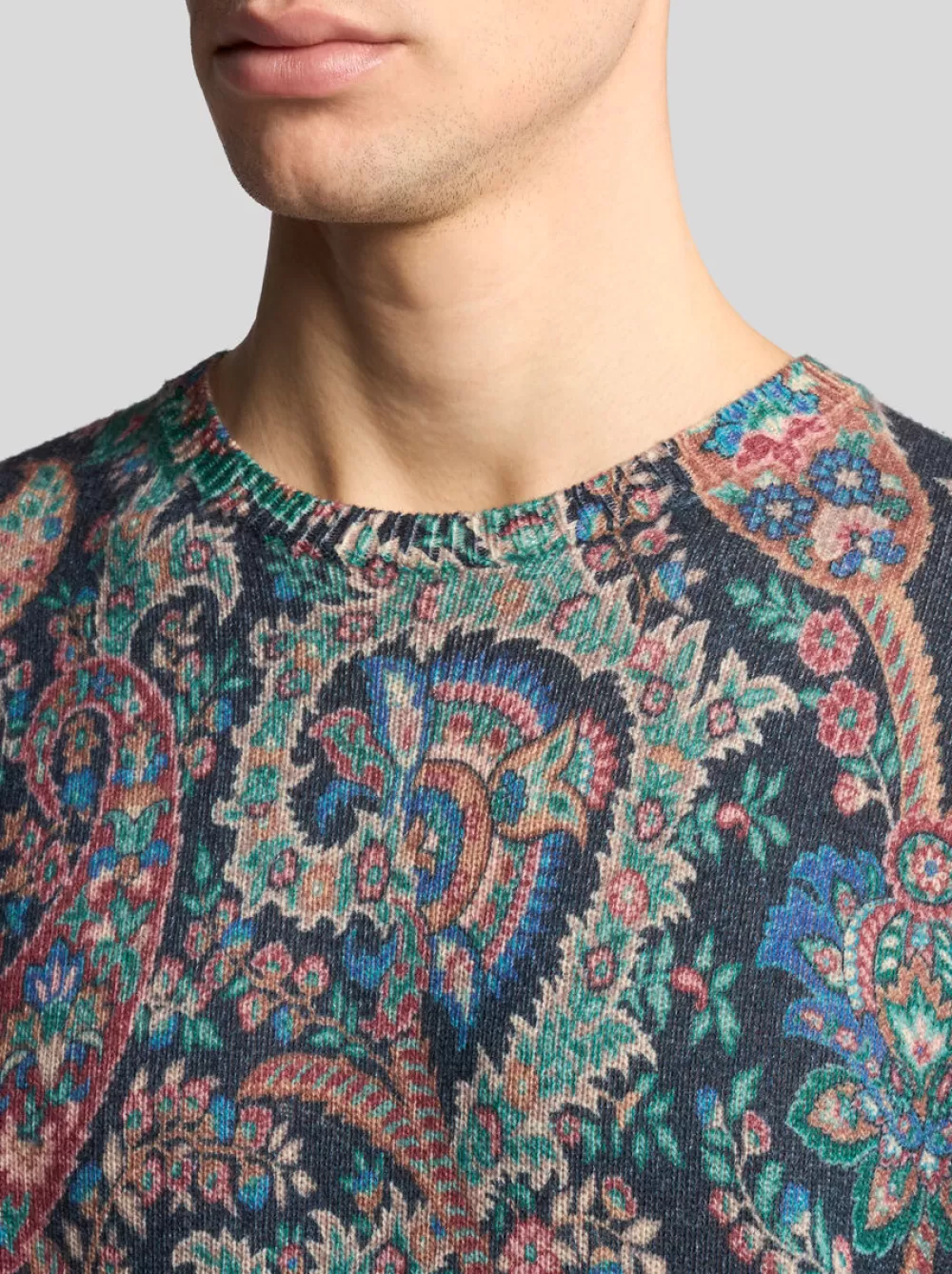 Uomo ETRO Maglieria>MAGLIA CON STAMPA PAISLEY FLOREALE