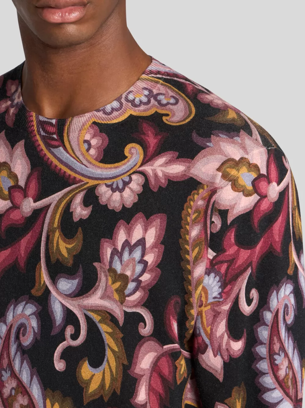 Uomo ETRO Maglieria>MAGLIA GIROCOLLO PAISLEY FLOREALE