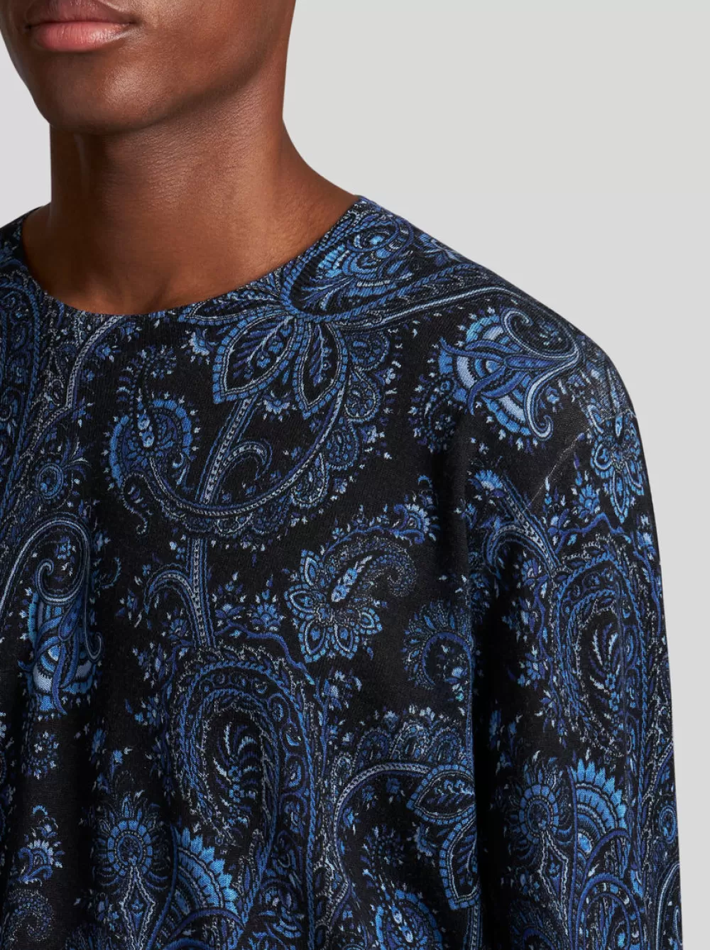 Uomo ETRO Maglieria>MAGLIA PAISLEY IN SETA E CASHMERE