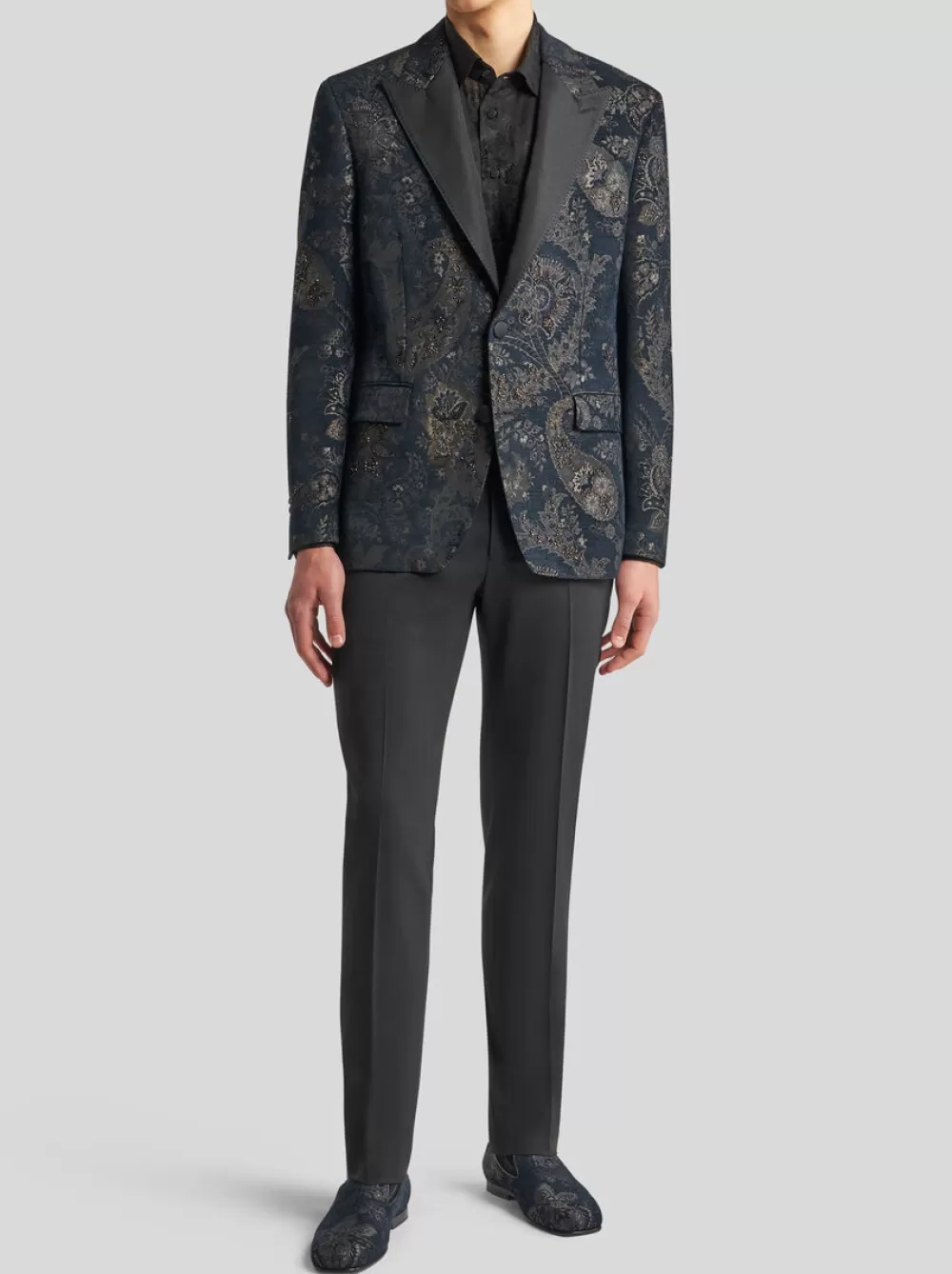 Uomo ETRO Pantaloni>PANTALONI CON DETTAGLI IN SETA SLIM FIT