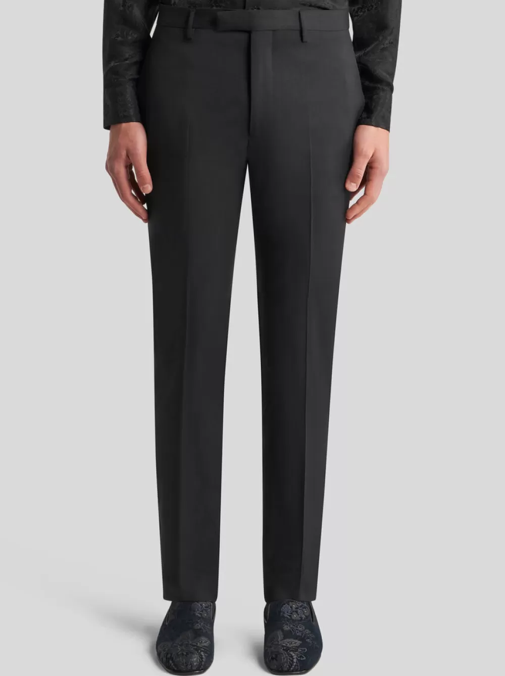 Uomo ETRO Pantaloni>PANTALONI CON DETTAGLI IN SETA SLIM FIT